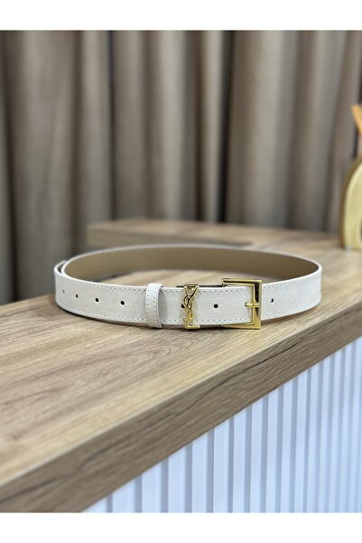 MUJGANERDOGANDESIGN Dámský ecru béžový pásek k šatům pásek k sukni pásek k bundě