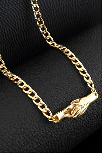 aksesuarix قلادة سلسلة على شكل يد مغناطيسية FT1942AL