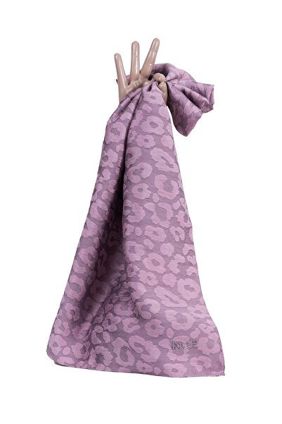 Invee Шарф «Леопард» ЧОРНИЙ-ПУДРОВИЙ