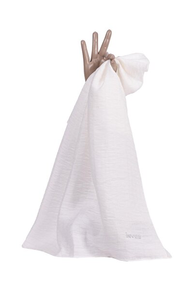 Invee None Square Scarf Ecru