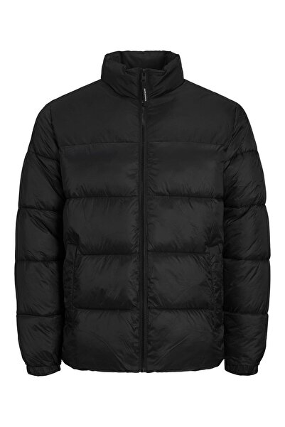 Jack & Jones Jack&jones Toby Puffer Collar Men's Black Stand Collar Coat