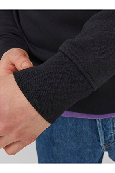 Jack & Jones Jorvesterbro Sweat Quarter Zip Hn Noos Ανδρικός ιδρώτας 12241777   Μαύρο