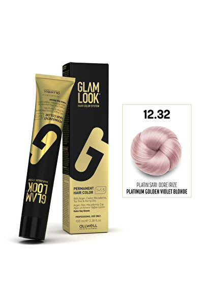 Platin Sarı Dore Irize 12.32 |100 ML Profesyonel Beyaz Kapatıcı Kalıcı Saç Boyası | Koruyucu, nemlendirici, besleyici yağlar, düşük amonyak seviyesi,