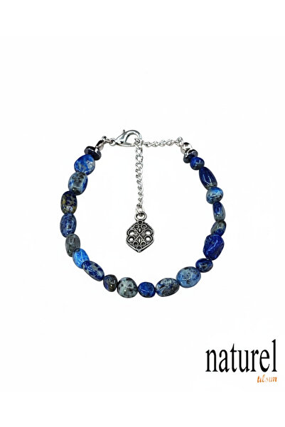Naturel Tılsım Lapis Lazuli Doğal Taş Bileklik