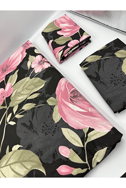 pınarhome collectıon 100% COTTON FABRIC RUBBERED SHEET+PILLOW CASE CORNER DEEP 28-30 CM SOFT FABRIC NEW SEASON