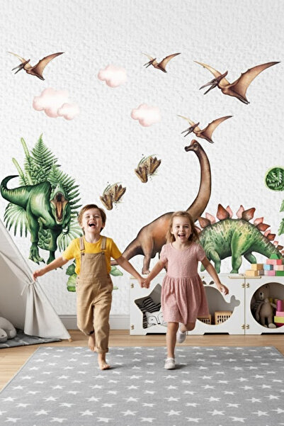 Kt Grup Safari Dünyası Dinozorlar Çağı Duvar Sticker Seti