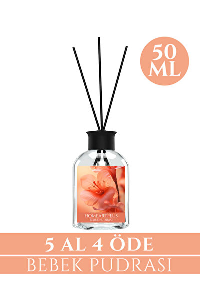 homeartplus Bebek pudra oda kokusu bambu çubuklu Yumuşak ve Kalıcı Koku 50 ml