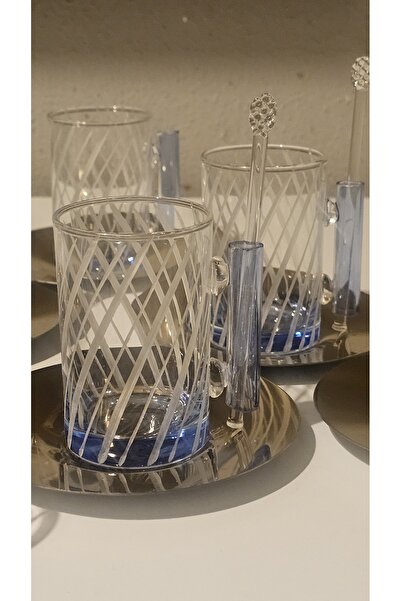 Keopsantique home 18 Pieces Rain Tea Set Blue