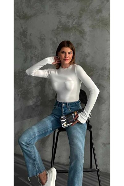 Alola قماش ليكرا مودال أصلي بياقة دائرية ورباط للأصابع من بادي