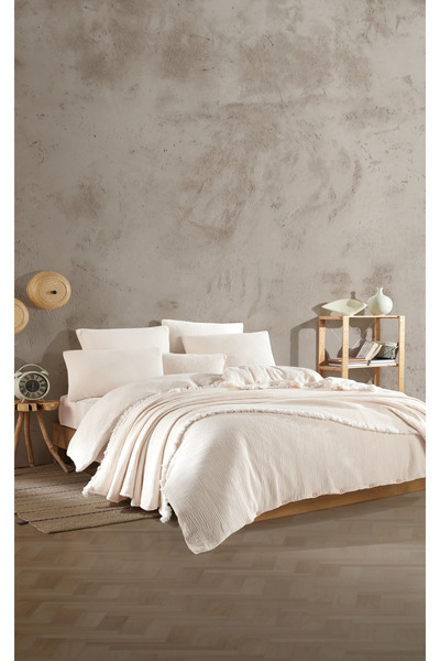 destinyhometex Σετ Παπλωματοθήκης Premium 100% Βαμβάκι King Size Muslin 220X240 cm