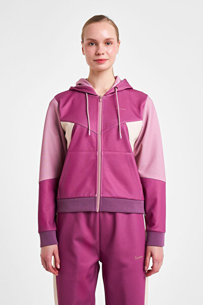 Lescon Women's Zippered Hooded Sweatshirt 25N-2131