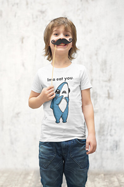 LORVEX Παιδικό μπλουζάκι Unisex Βαμβακερό Oversize EAT YOU με στάμπα