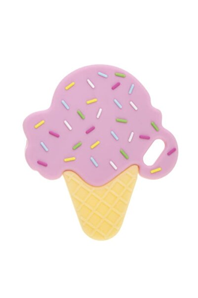 Bocioland Jucarie pentru dentitie Bocioland, Model inghetata, Silicon, +0 luni