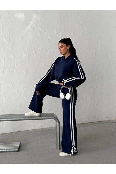 salome butik طقم بدلة رياضية بقلنسوة مكون من قطعتين