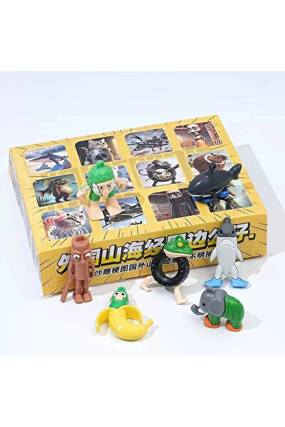 Choice Random 12 Grids 12 Pcs Blind Box Tralalero Tralala Italian Brainrot Tung Tung Sahur Surprise Blind B