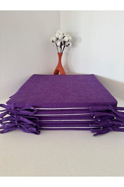 Bykutlay 40*40*2,5 SÜNGERLİ,FERMUARLI,BAĞCIKLI SANDALYE MİNDERİ