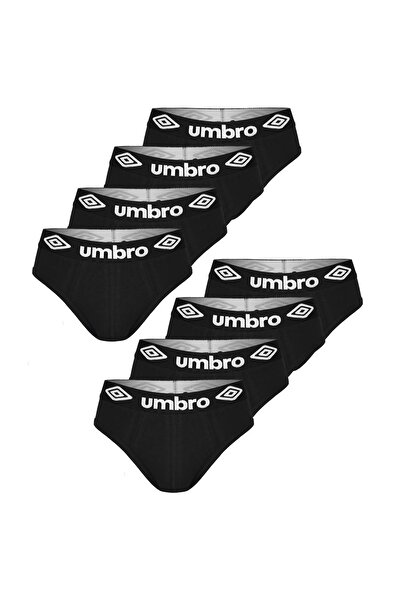 UMBRO Men’s Cotton Black Briefs Underwear – 8-Pack Set