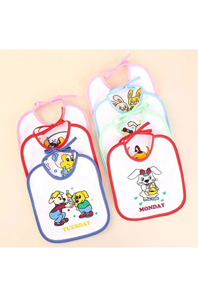 Choice مجموعة من 7 قطع من قماش العشاء للأطفال البنات والأولاد بأشرطة منشفة مط...