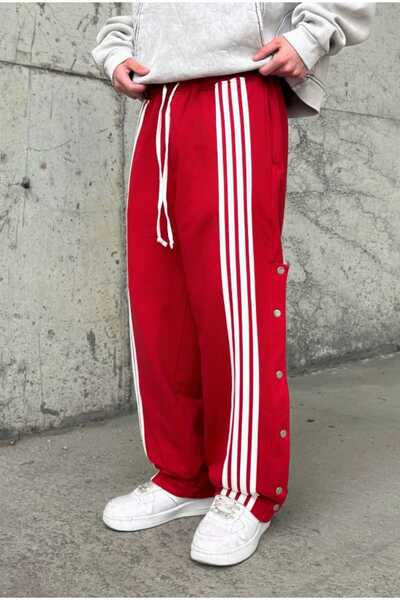 serline Φαρδιά αθλητική φόρμα με λεπτομέρεια με ριγέ κουμπιά