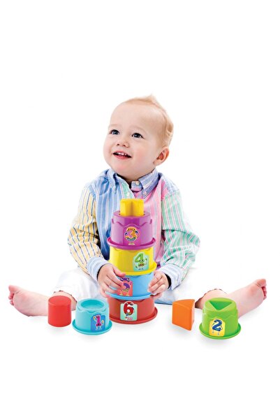 DEDE Cheerful Towers 14-piece pyramid