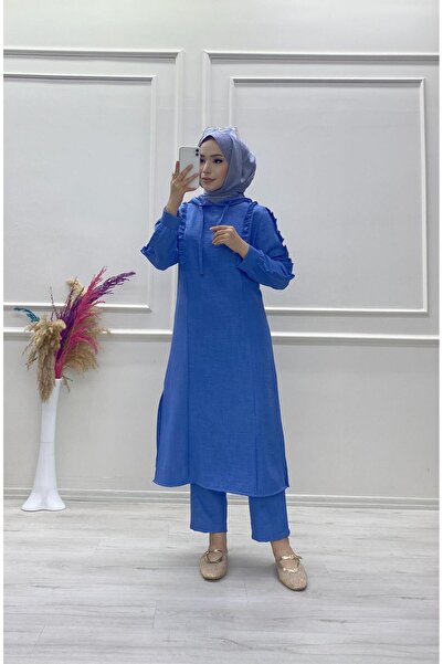 moda acar Linen Ayrobi̇n Fabric Set