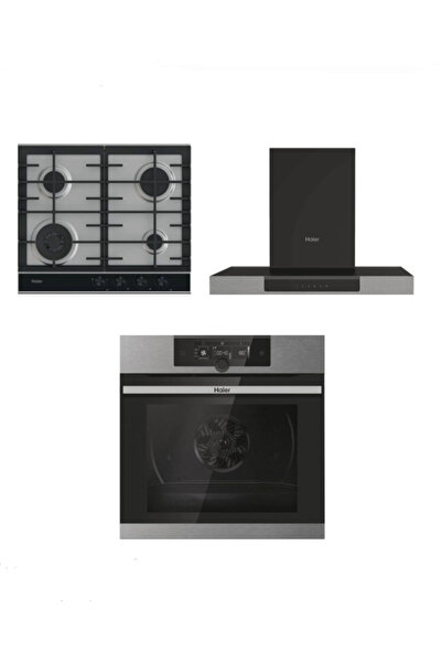 Haier 3'LÜ ANKASTRE SET GAZ OCAKLI İNOX (HWO6OSM2F3XH-HAHG6BF4XH-HATS6DS2XWIFI)