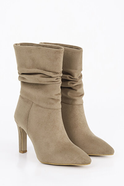 Mamito Ayakkabı CNG A203 Чоботи на тонкому каблуці з манжетою