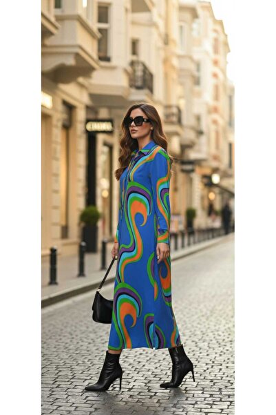 Cockatoo Rochie cămașă de damă din viscoză cu detaliu de buzunar