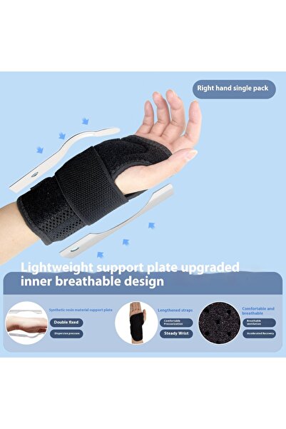 Choice L Black right hand Wrist fixator, wrist guard, tendon sheath, joint support, wrist strap, male wrist