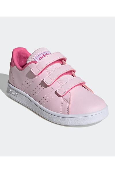 adidas Advantage Court Lifestyle Hook-and-Loop Shoes-Pink