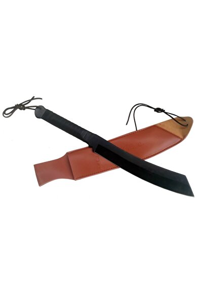 OEM British Blade Self-defense Machete Kit, 43 cm, leather sheath and NATO spray