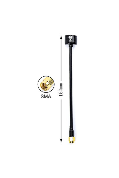 Choice هوائي FPV أسود SMA 5.8G 150 مم Lollipop 3 V3 هوائي Lollipop3 4.9G 5.8G...