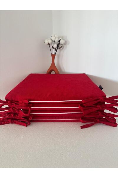 Bykutlay 40*40*,2,5 SÜNGERLİ,FERMUARLI,BAĞCIKLI SANDALYE MİNDERİ