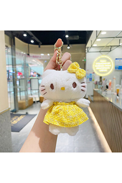 Miniso Colorful Plush keychain anime accessory pendant keychain Hello Kitty keychain bag pendant Toys, suit
