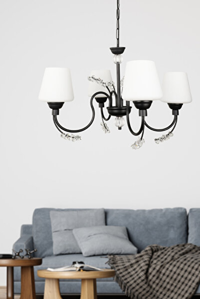 Begüsa Laguna 4.Lü Avize Siyah