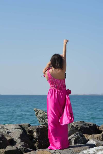 Baebeach Dubai Baebeach Fleur Grande One-Shoulder Swimsuit 🌺