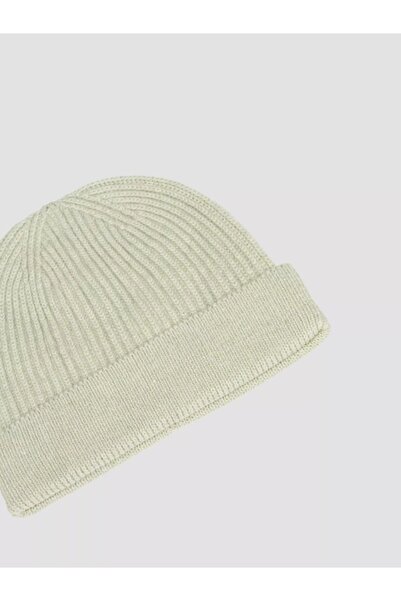 s.Oliver Men's cotton cap with striped texture, Beige