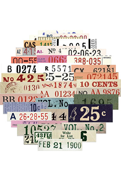 Choice 50 قطعة من ملصقات رقمية ريترو، ملصقات يوميات DIY، كمبيوتر محمول، أمتعة...