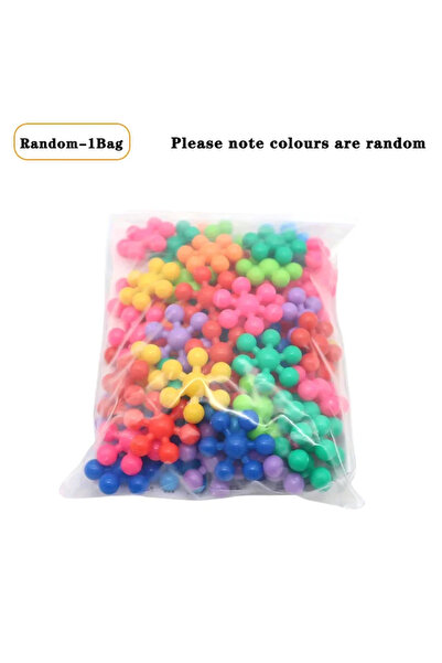 Choice حقيبة واحدة - 50 قطعة من ألعاب مكعبات البناء للأطفال على شكل ندفة ثلجي...