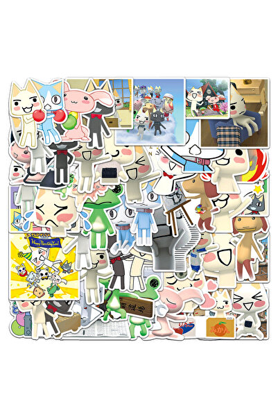 choice2 ملصقات بانداي 50 قطعة (10/30/50 قطعة) بتصميم قطة كاواي تورو إينوي، مل...