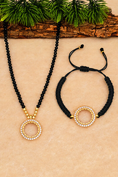 SİLVERA TELKARİ Çeyrek Altın İçin Bileklik ve Kolye Seti Kadın Çeyrek İçin Ko...