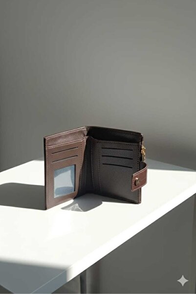 Uzs pace Stylish Crocodile Leather Look Zippered Compartment Card Holder & Wallet