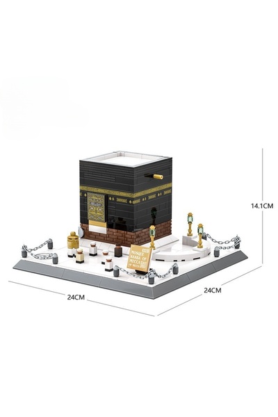 Choice NO ORIGINAL BOX 446PCS World Architecture Model Building Blocks Mecca Mosque Kaaba Toy Educational A