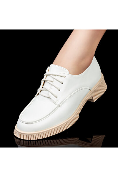BMoD Women's white casual shoes with laces MOD08024