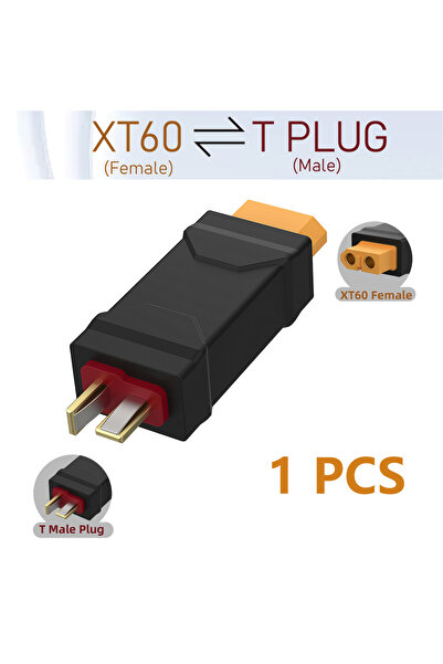 Choice 1 PCS Connector XT60 Famale Plug to T Male / T Female Plug to XT60 Male Adapter For RC Helicopter Qu