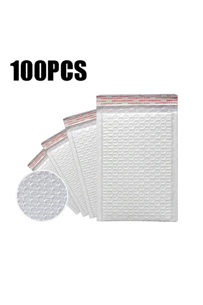 Choice3 M-15x18cm 100PCS 50/100Pcs Shipping Bags White Foam Envelope Bubble M...