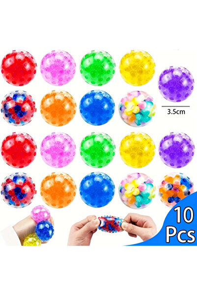Choice 10Pcs 10/20/30Pcs Squishy Stress Ball Kids Birthday Party Favors Pinata Filler 3.5cm Squeeze Ball Se
