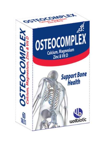 Wellbiotic مجمع العظام لدعم صحة العظام 60 قرصًا