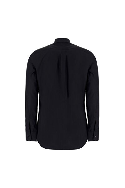 Dolce&Gabbana CĂMAȘĂ NEAGRĂ CU DETALIU ANIMAL PRINT