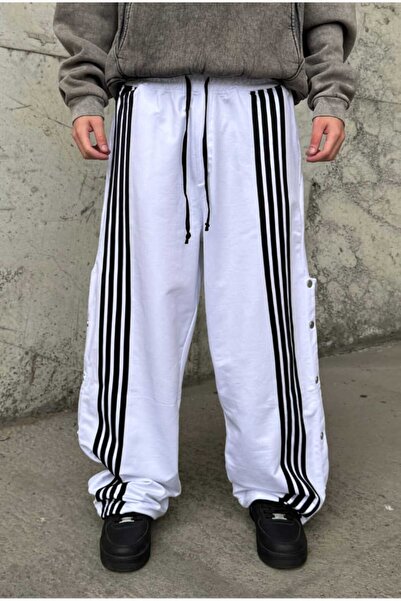 serline Φαρδιά αθλητική φόρμα με λεπτομέρεια με ριγέ κουμπιά